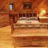 rustic bedroom furniture with natural finish